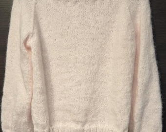 handmade knit sweater-soft,cozy, lightweight jumper, custom knit sweater, made to order, soft knit