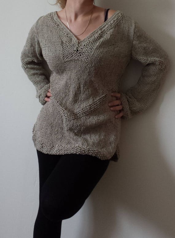 cotton linen jumper