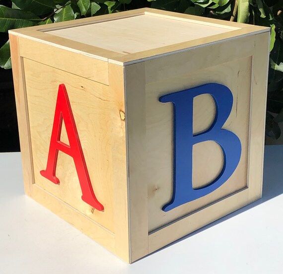 large abc blocks for centerpieces