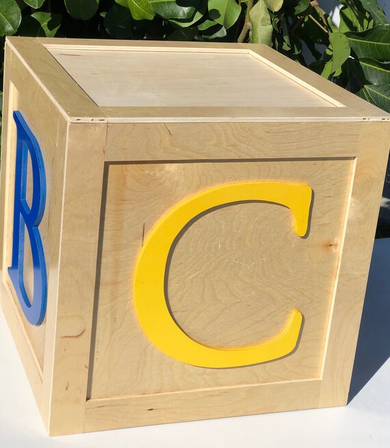 large abc blocks for centerpieces