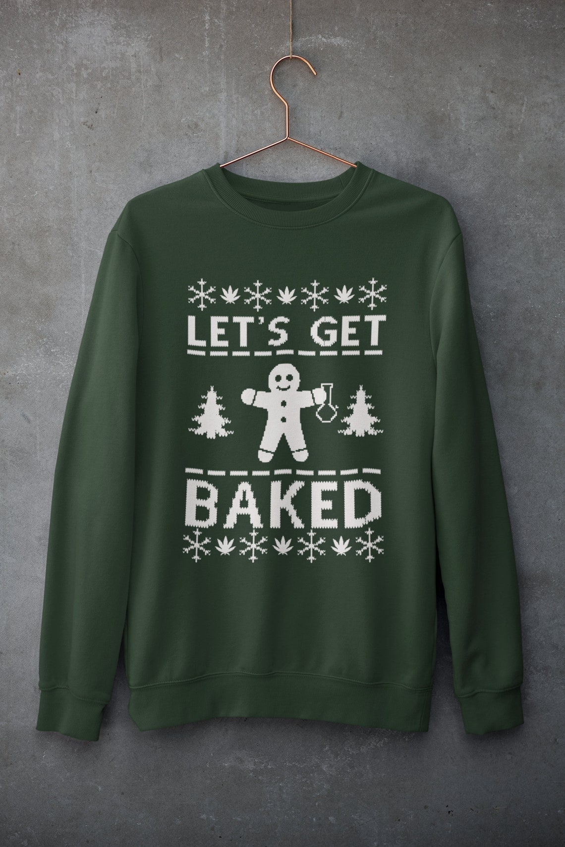 get baked christmas sweater