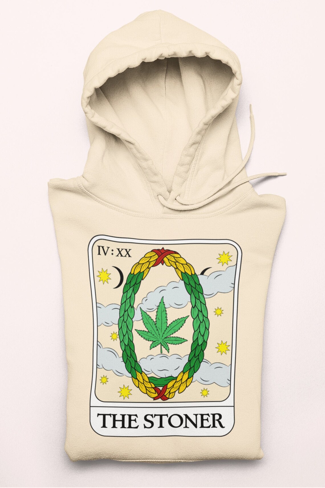 The Stoner Tarot Card Weed Tshirt Tarot Card Cannabis Leaf Etsy