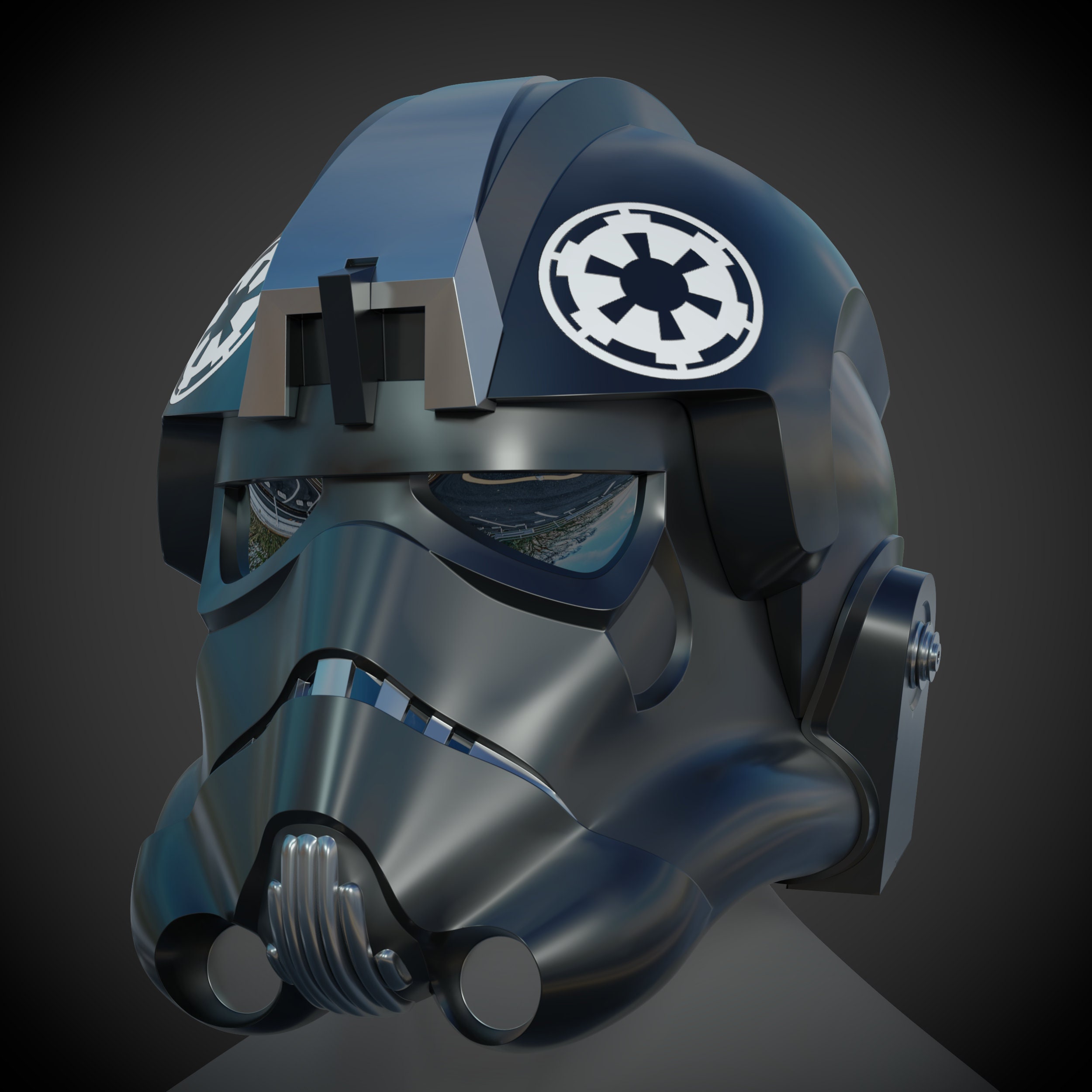 TIE Fighter Pilot Helmet 3D Printing | Etsy