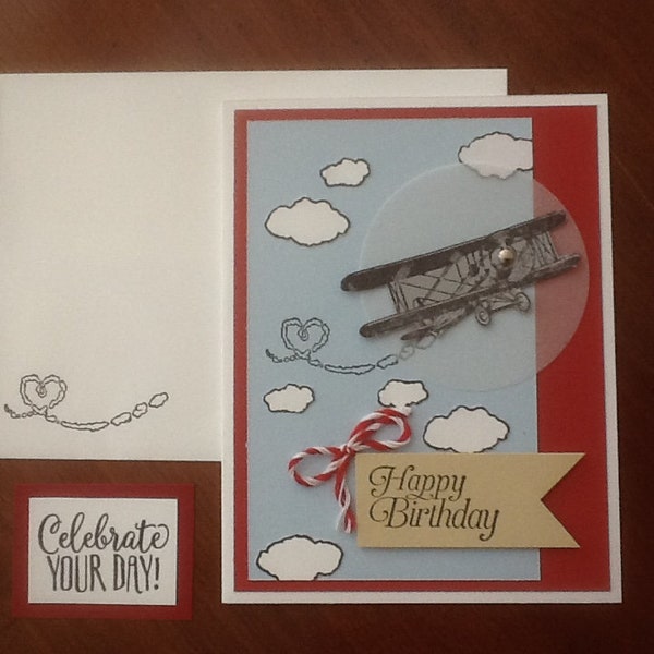 Airplane birthday  card