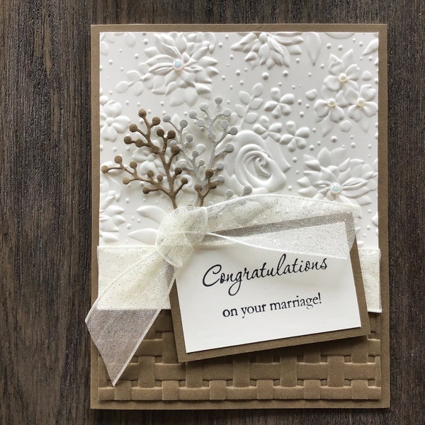 Wedding congratulations card