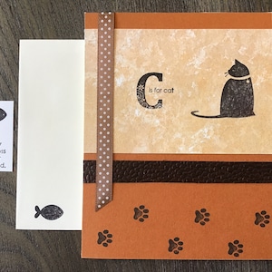 Sympathy card for cat