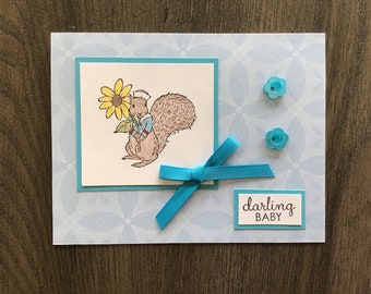 Darling baby card