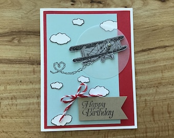 Airplane birthday  card