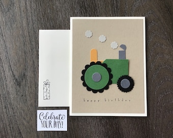 Tractor birthday card