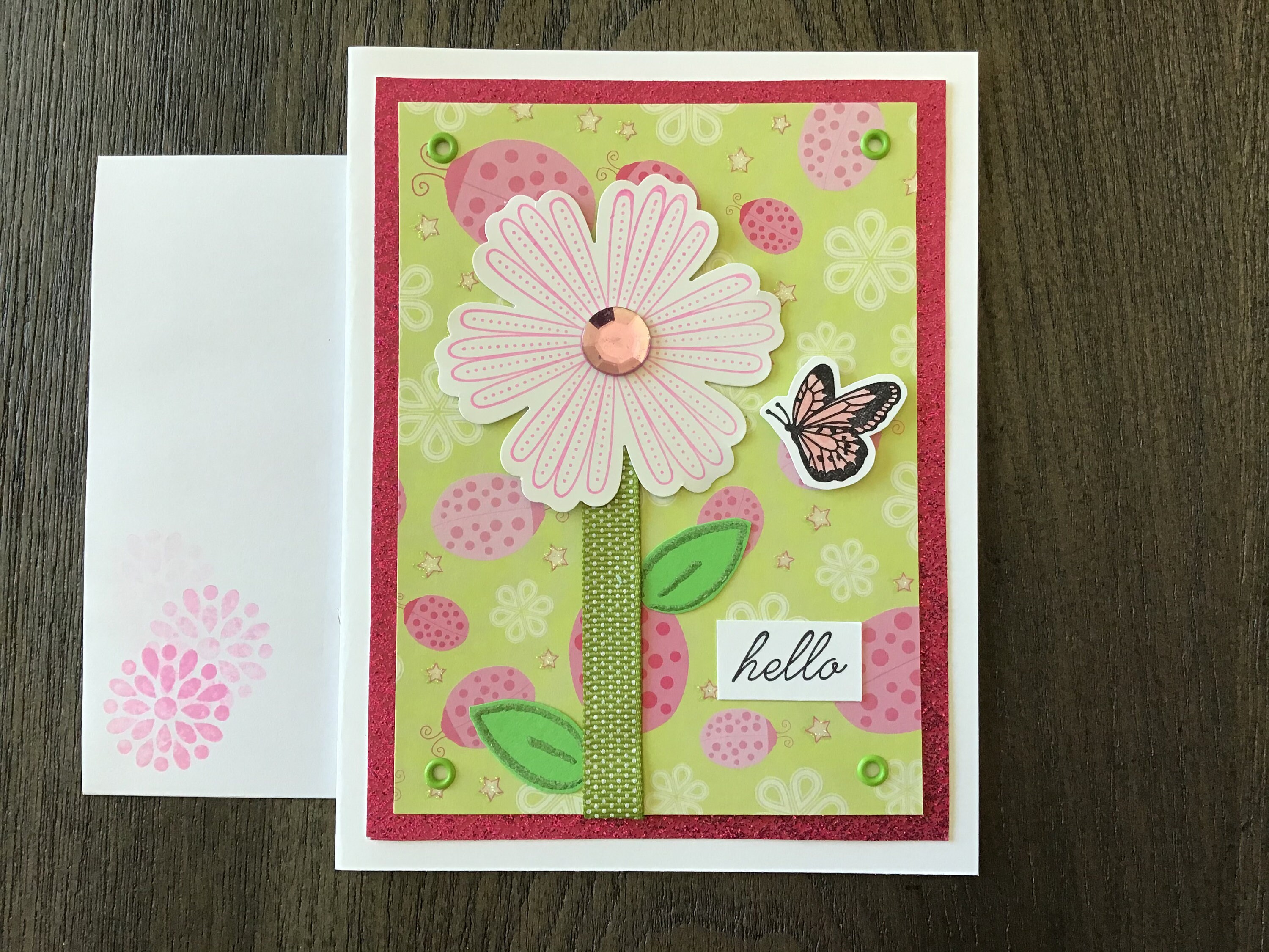 Hello Greeting Card Etsy