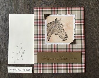 Horse Happy Birthday card