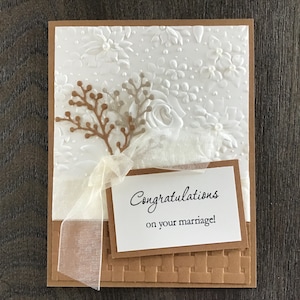 Wedding congratulations card