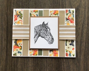 Horse Happy Birthday card