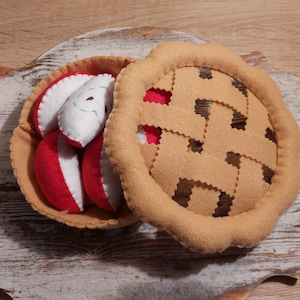 Torta di mele MODELLO PDF Cibo da gioco in feltro