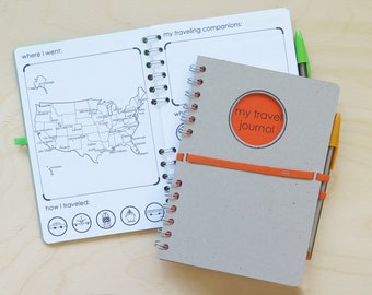 Diario de viaje infantil de 5 semanas
