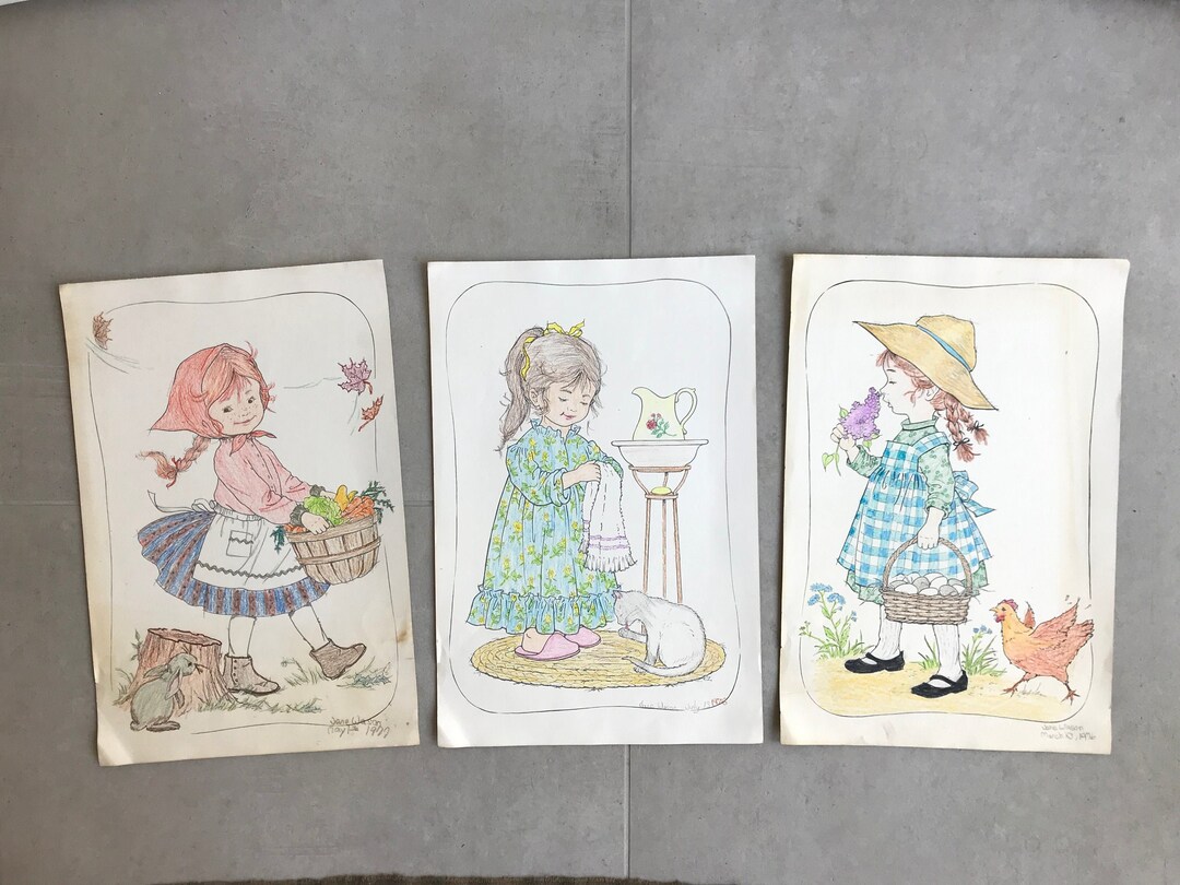 1977 Large Format Coloring Pages Etsy