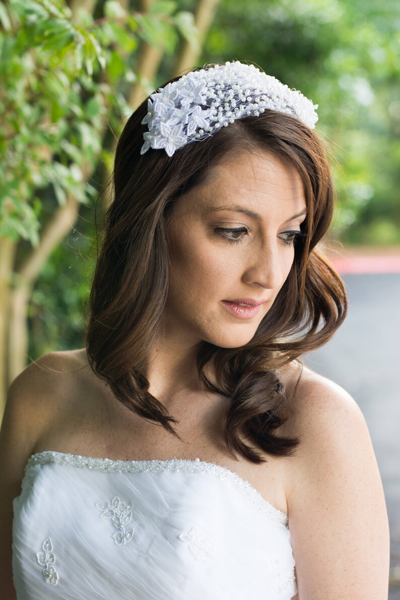Veil headband Bird cage veil headband Birdcage veil with Etsy