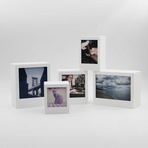 instant film frame boxes - 3D printed - polaroid & instax photos