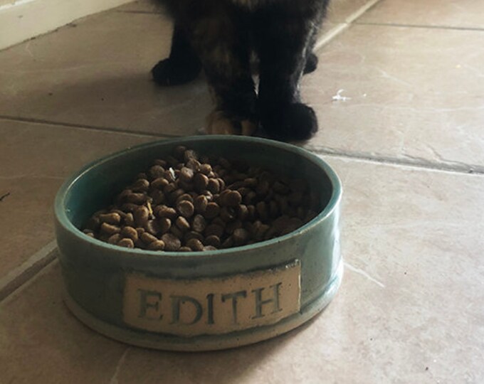 Personalized Ceramic Small Pet Dish Cat Dish Dog Bowl Cat Etsy