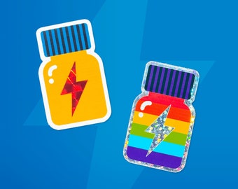 Rush Poppers Die Cut Classic y Pride Queer Pegatinas