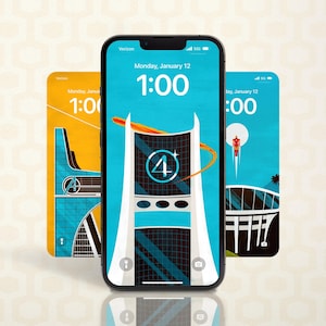 Iconic Marvel Locations: 3 Pack Digital iPhone Wallpaper Illustrations