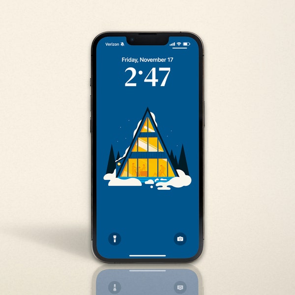 Gay Winter Orgy Cabin in the Woods, Digital iPhone Wallpaper