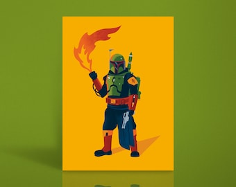 Boba Fett Star Wars Art Print