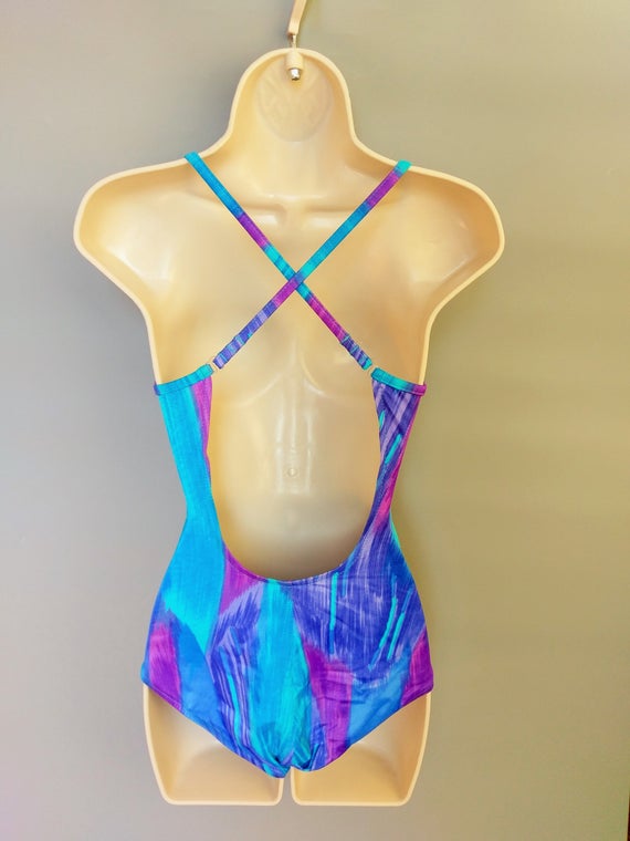 the deep end / 90s catalina swimsuit high cut one… - image 3