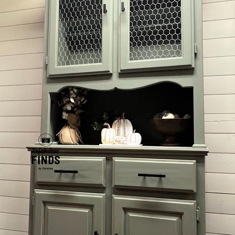 Hutch Cabinet - Etsy