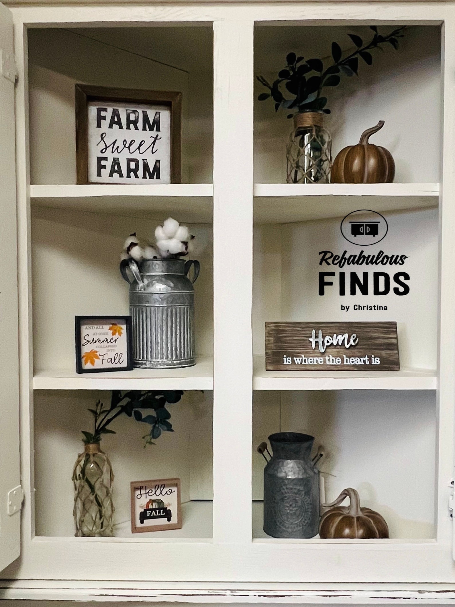 Beautiful Farmhouse Corner Cabinet - Etsy