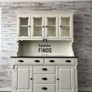Stunning Farmhouse White Hutch