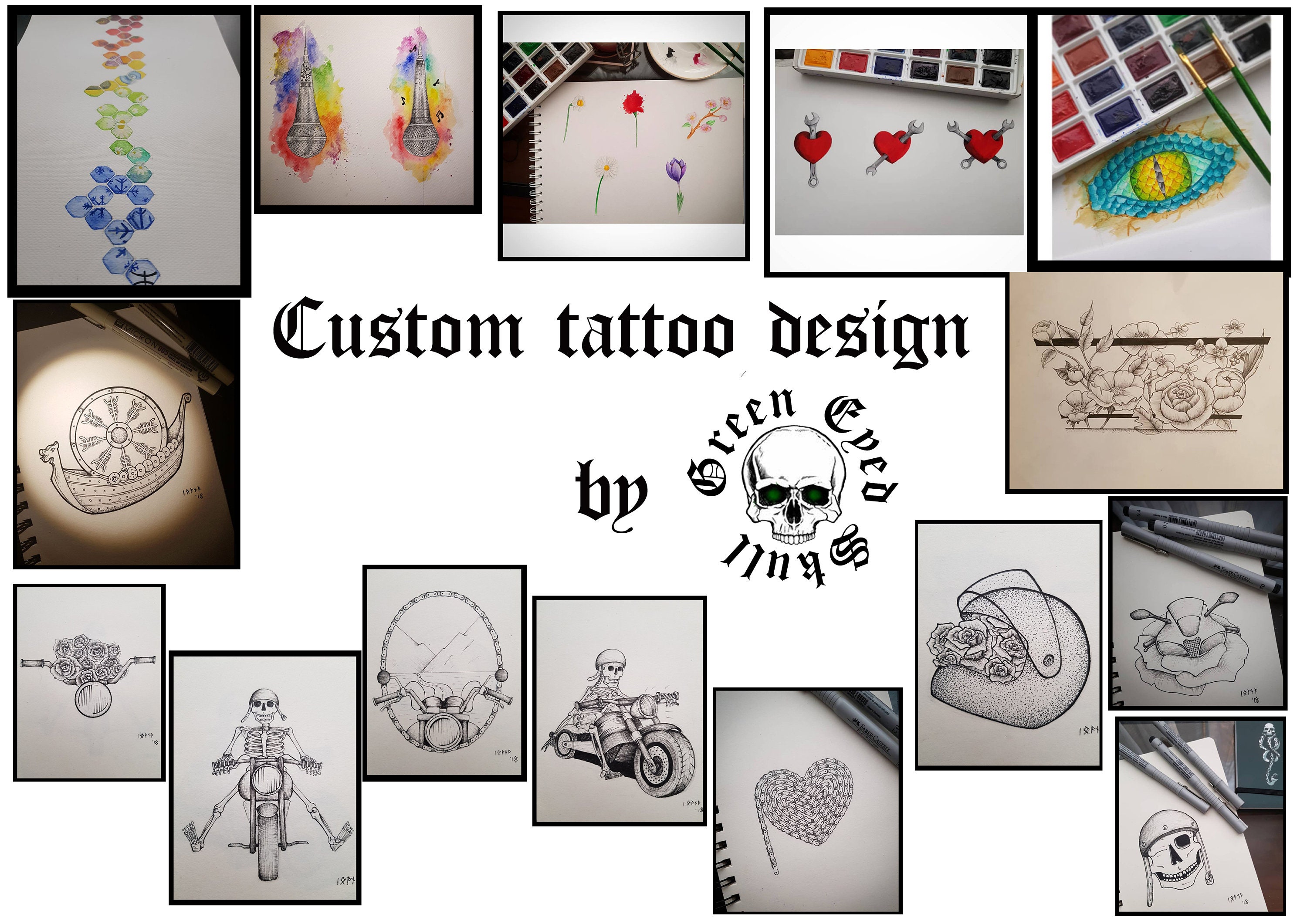 Custom Tattoo Design - Etsy Singapore