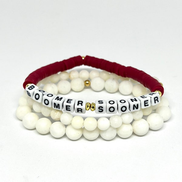 Boomer Sooner Bracelet Stack