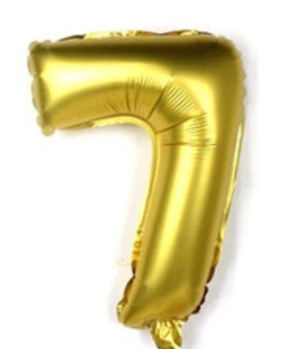 number 7 balloon