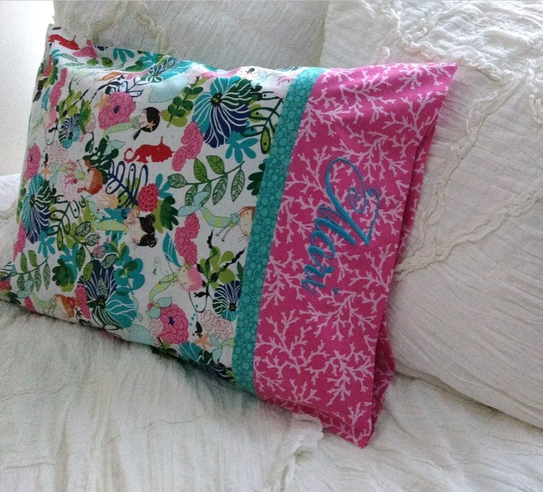 Personalized Monogram Name Embroidered Standard Pillow Case Etsy