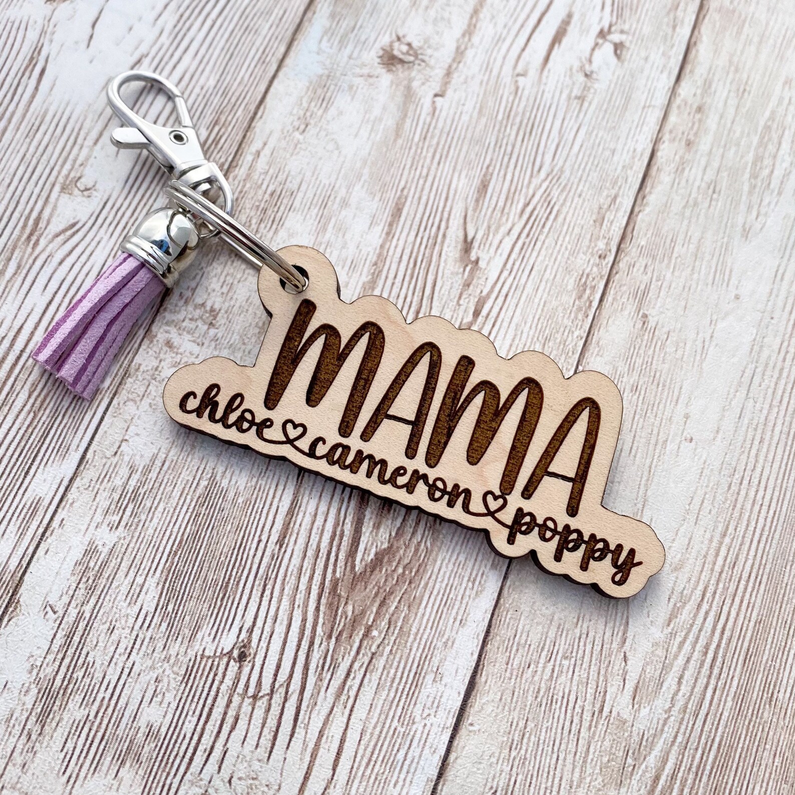 Personalized Mother's Day Keychain Mom Mama Keychain Etsy