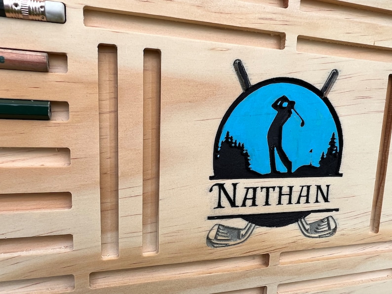 Golf Pencil Personalized Display Etsy