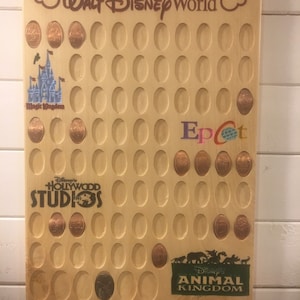 Disney pressed penny display