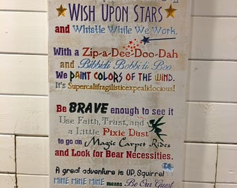Disney in this house sign