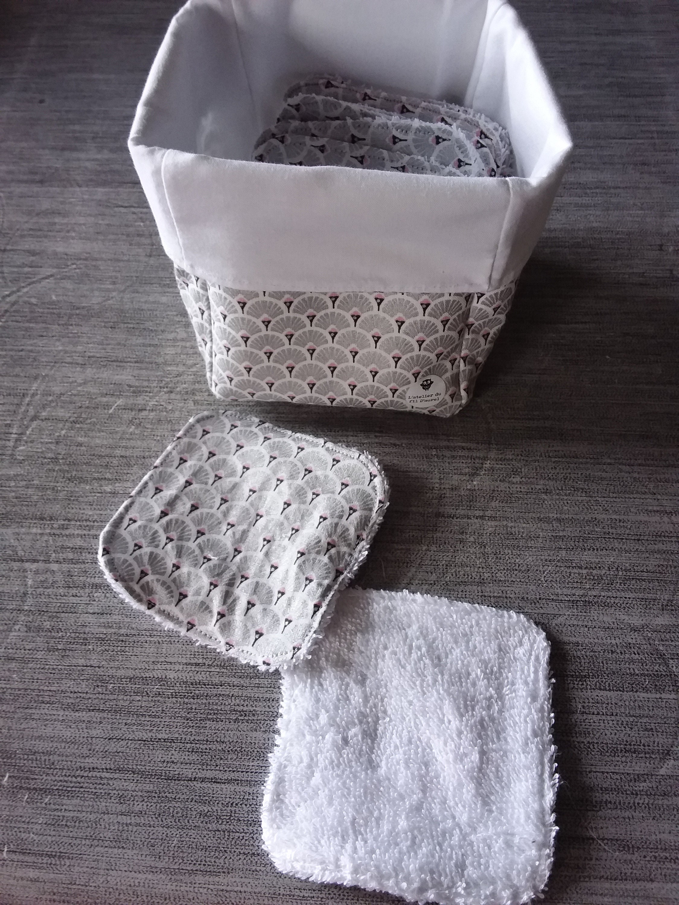 Panier Tissu et Lingettes Demaquillante