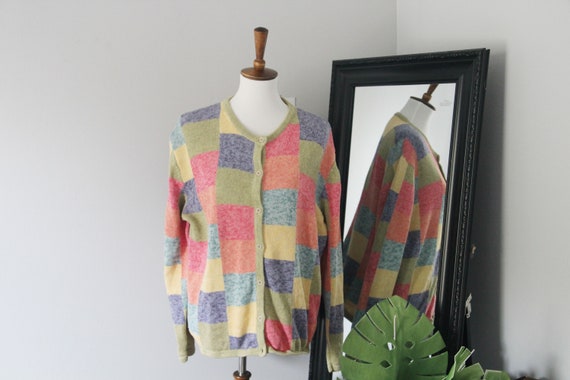 pastel color cardigan