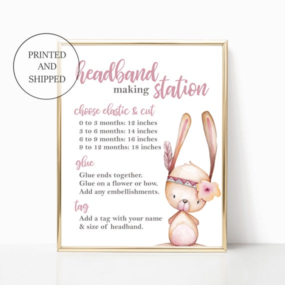 headband decorating baby shower