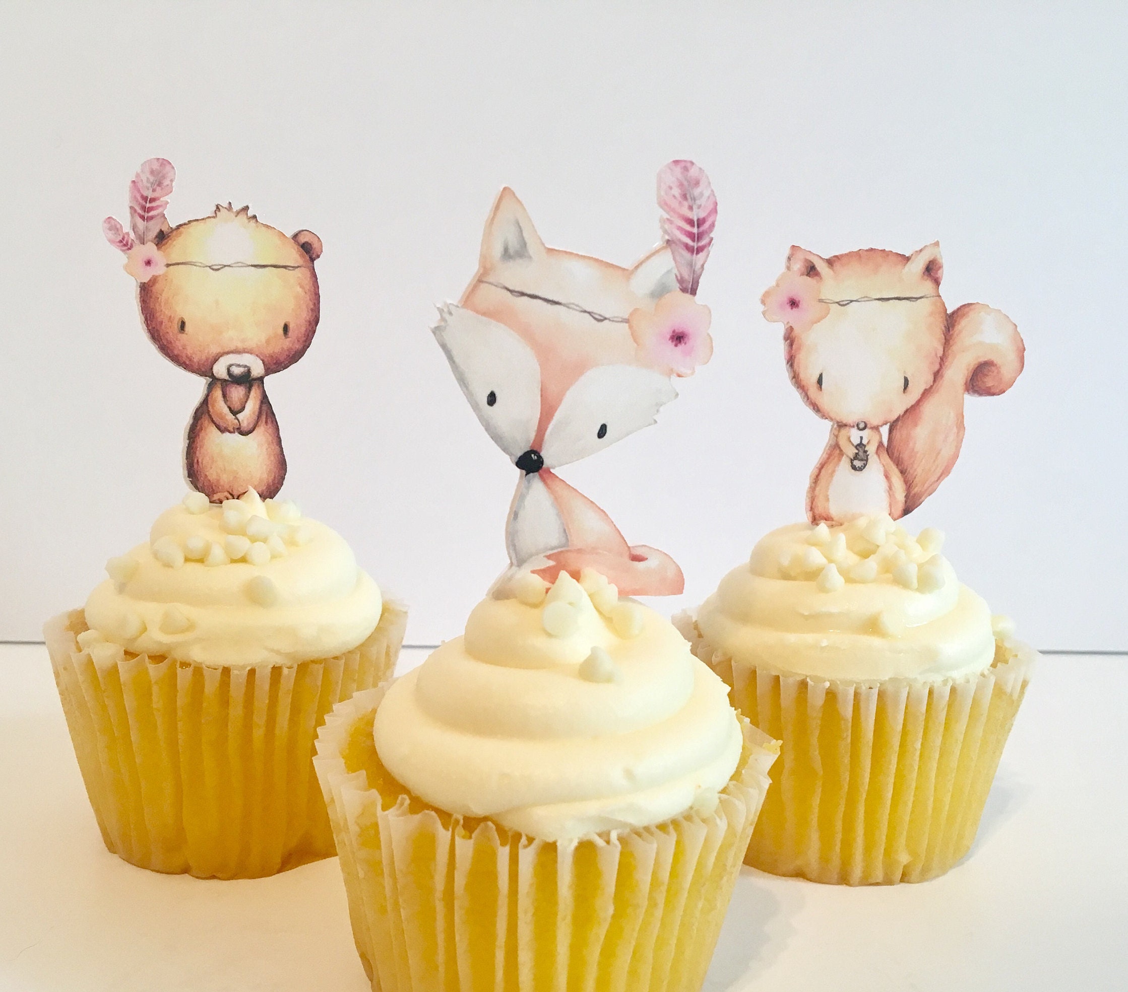Woodland Baby Shower Decor Cupcake Topper Decorations Cup Cake Etsy Woodland Baby Shower Decor Cupcake Topper Decorations Cup Cake Etsy