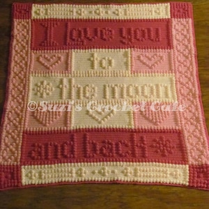 Moon & Back Bobble Blanket Crochet Pattern