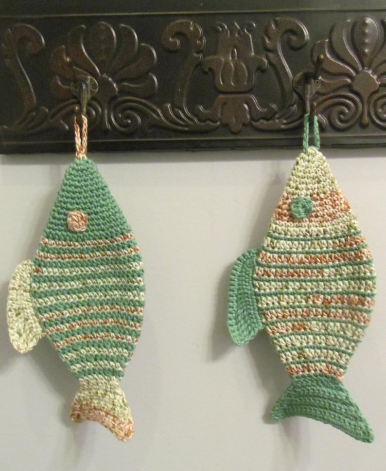 Fish Pot Holder Crochet Pattern image 1
