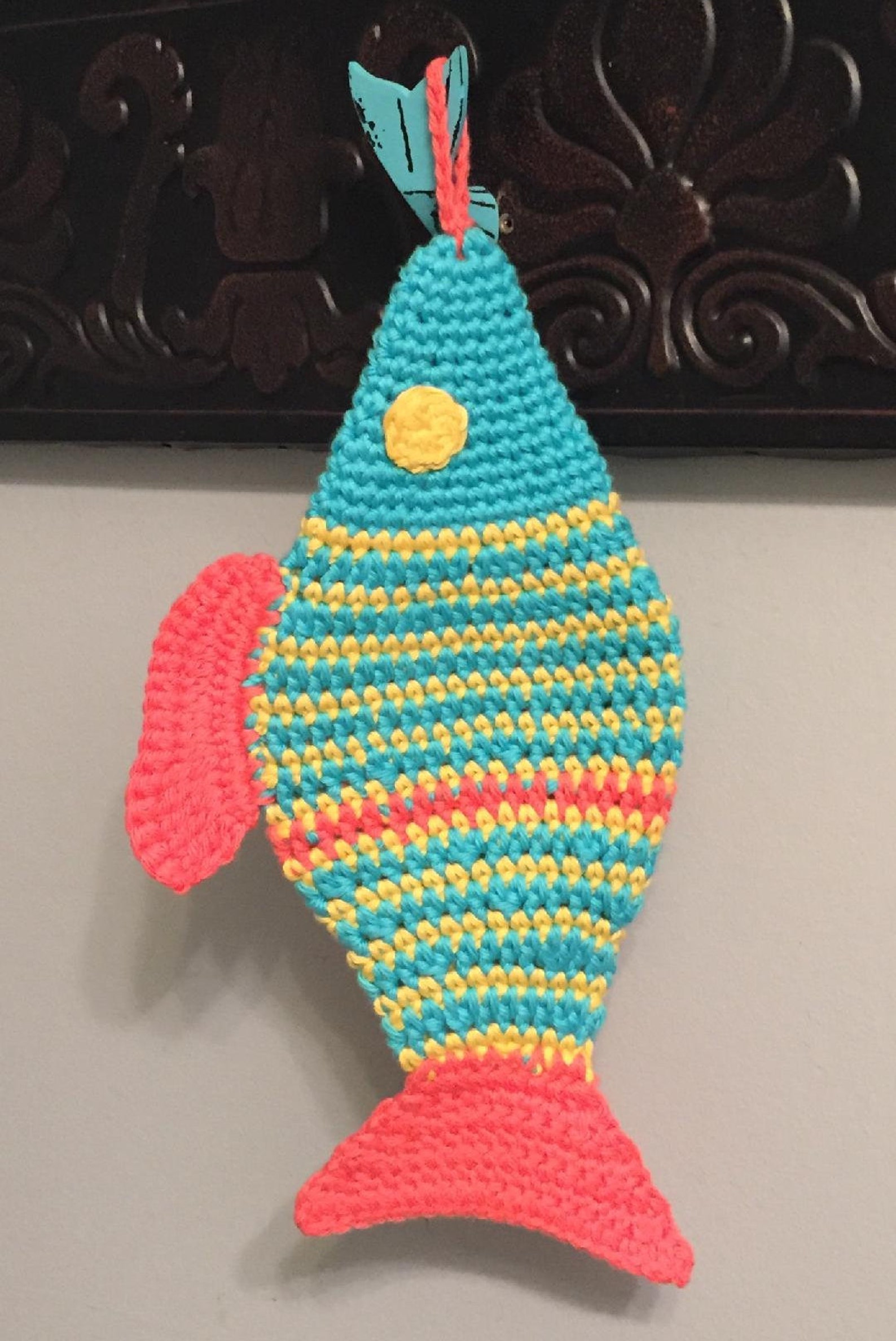 Fish Pot Holder Crochet Pattern Etsy