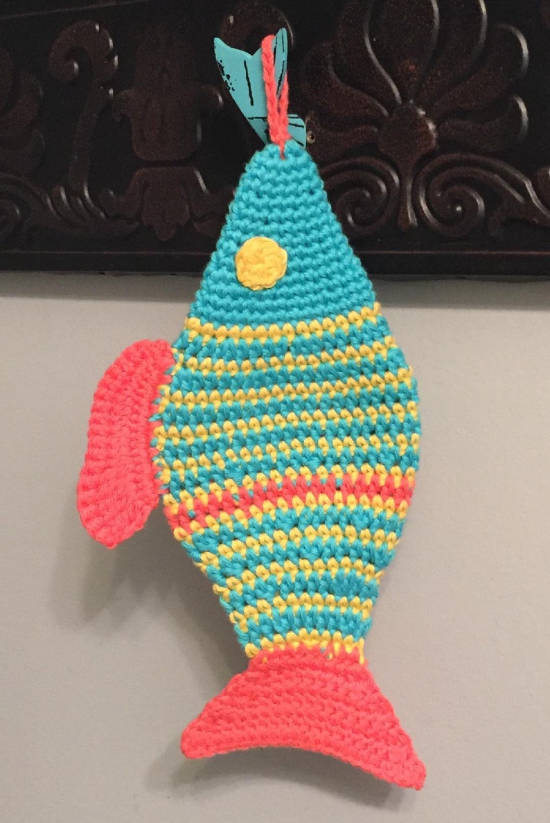 Fish Pot Holder Crochet Pattern image 2