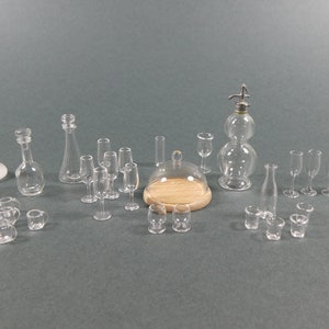 Ray Storey Siphon, Crystal Bottles and Glasses