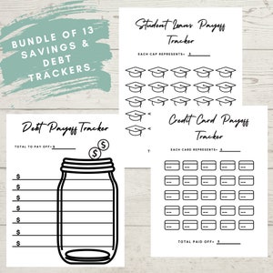 Ultimate Bundle of Debt & Savings Trackers!