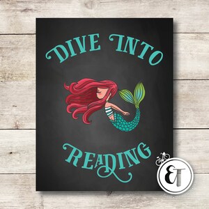 Chalkboard Reading Posters